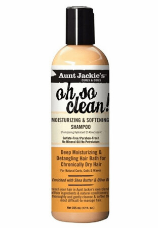 AUNT JACKIES OH SO CLEAN moisturizing and softening shampoo $9.39 AUNT JACKIES OH SO CLEAN moisturizing and softening shampoo $9.39