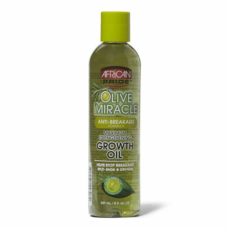 African Pride Olive Miracle Maximum Strengthening Growth Oil