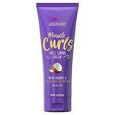Aussie Miracle Curls Frizz Taming Cream with Coconut & Jojoba Oil 6.8 oz :$7.99
