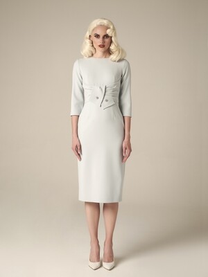 Pencil dress with draping "Lady"