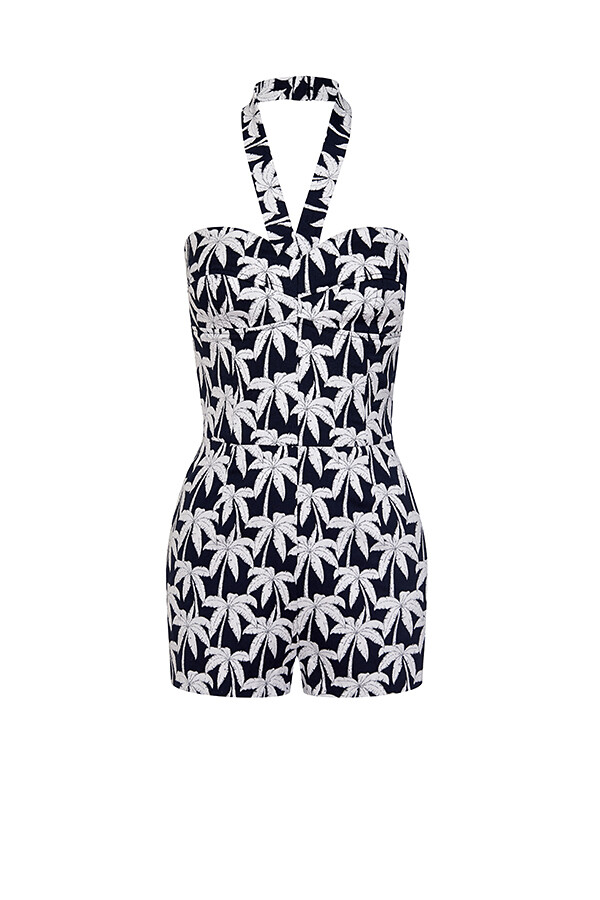 Playsuit with palm "Jessica"