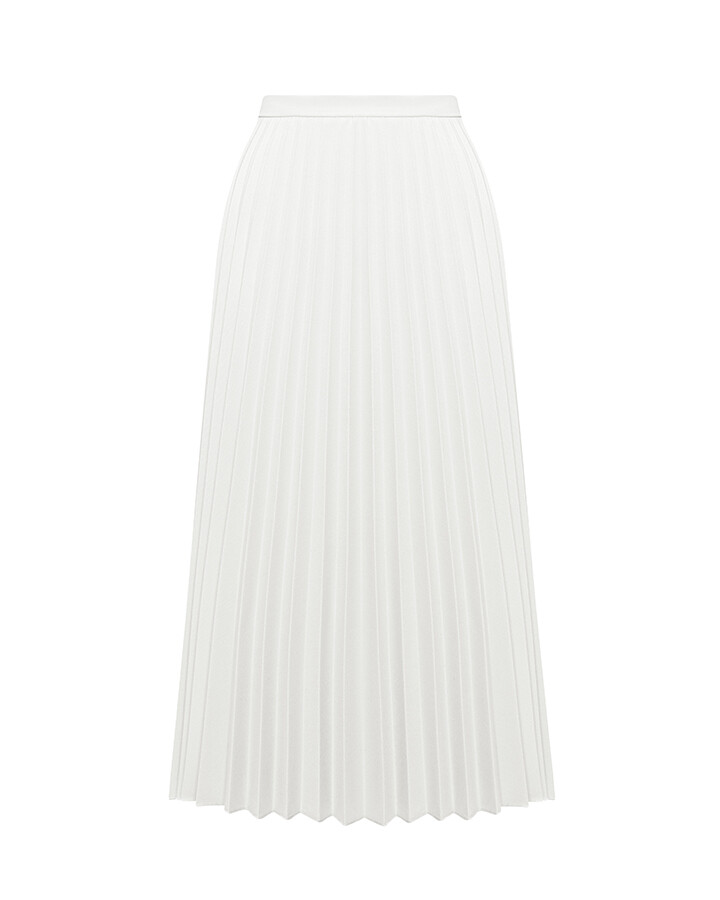 Pleated white skirt "Accordion"