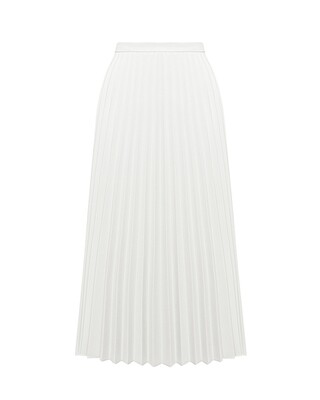 Pleated white skirt "Accordion"