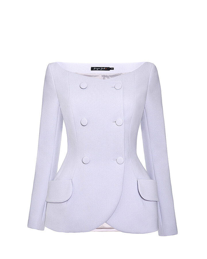 Slim-cut pale lavender jacket "Calla"