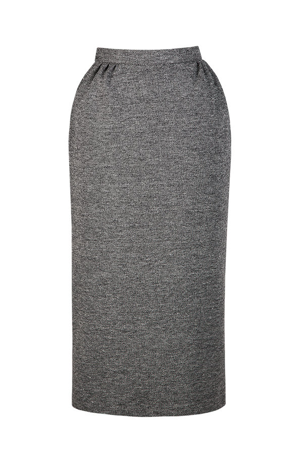 Textured jersey pencil skirt "Kelly"