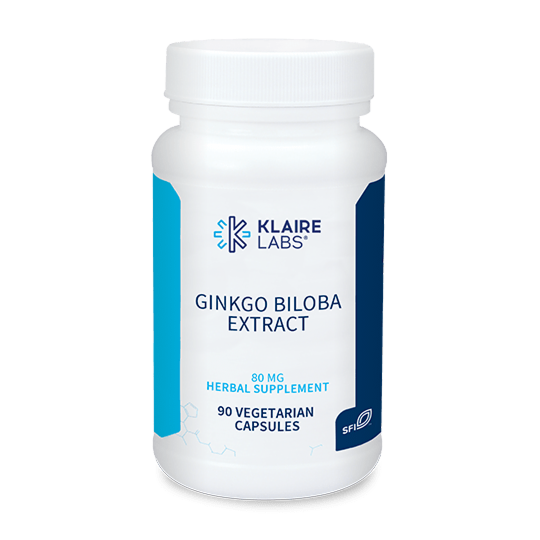 GINKGO BILOBA EXTRACT, Klaire Labs,80 mg,90 VEGETARIAN CAPSULES