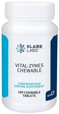 VITAL-ZYMES CHEWABLE  30 mg 180 CHEWABLE TABLETS Klaire Labs
