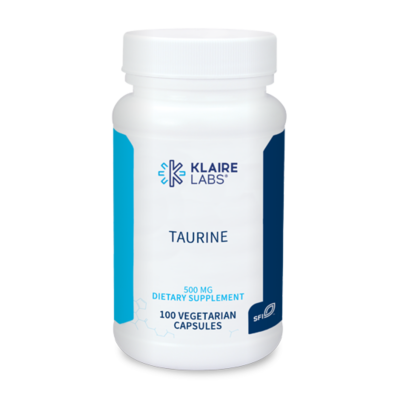 TAURINE 500 mg 100 CAPSULES Klaire Labs
