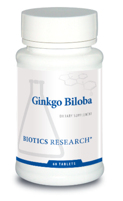 Ginkgo Biloba 60 Tablets Biotics Research