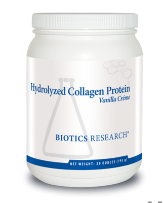 Hydrolyzed Collagen Protein - Vanilla Creme 795 g Biotics Research