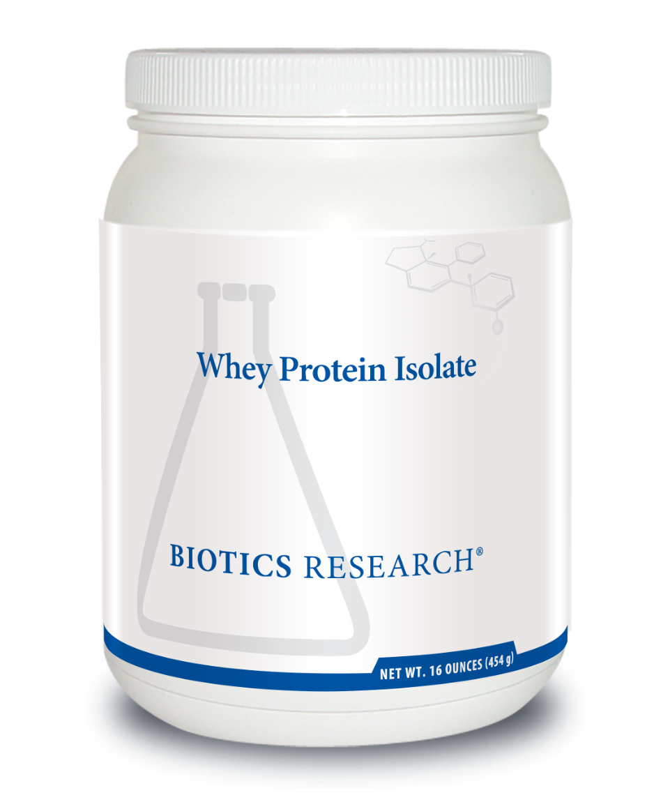 Whey Protein Isolate Natural Chocolate Flavor  454 g Biotics Research