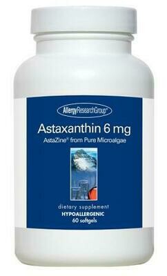 Astaxanthin 6 mg 60 Softgels Allergy Research Group