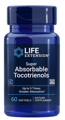 Super Absorbable Tocotrienols 60 softgels Life Extension