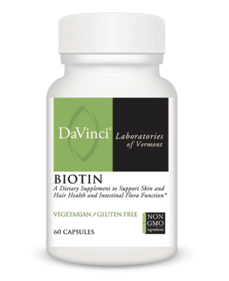 BIOTIN 60 Vegetarian Capsules DaVinci Laboratories