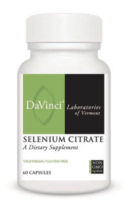 SELENIUM CITRATE 60 vegetarian capsules DaVinci Laboratories