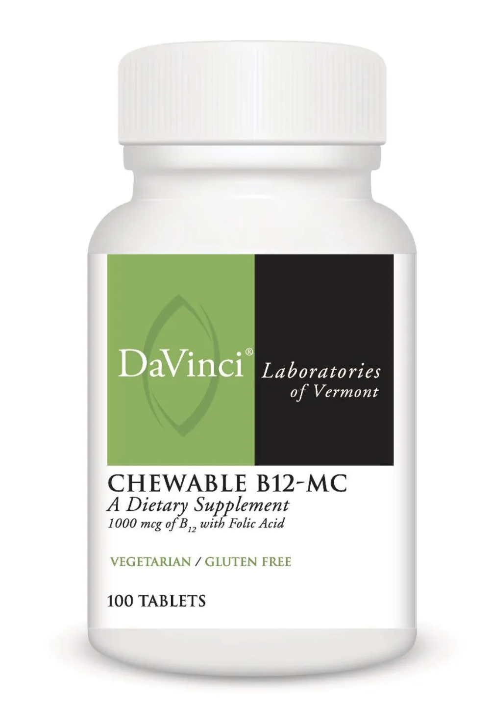 CHEWABLE B12-MC 100 Chewable Vegetarian Tablets  DaVinci Laboratories