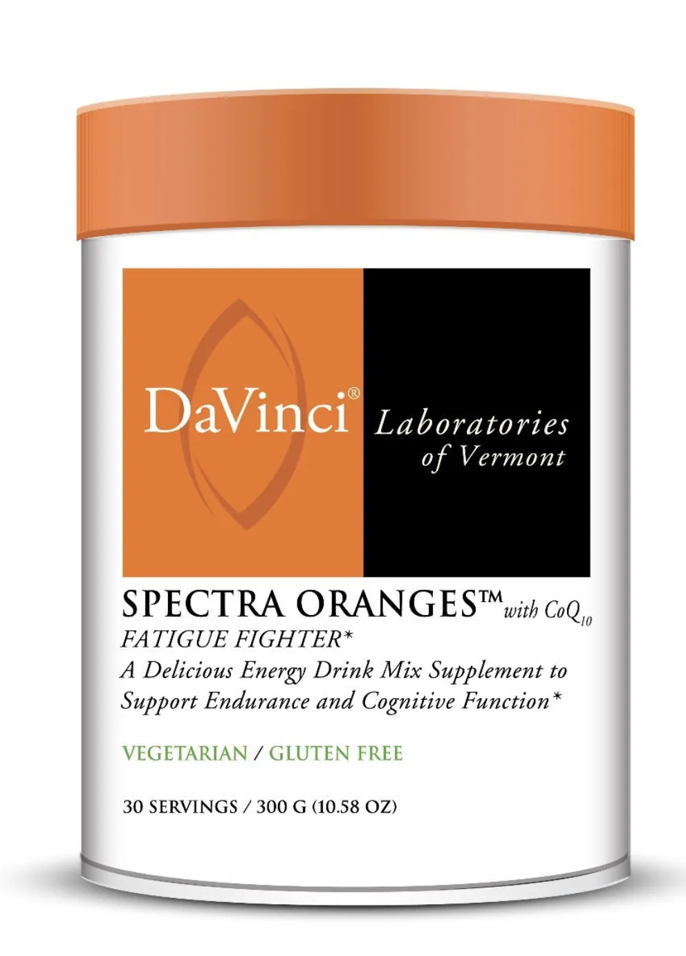 SPECTRA ORANGES WITH COQ10  30 Vegetarian Servings DaVinci Laboratories