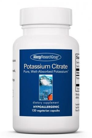 Potassium Citrate  120 Vegetarian Capsules Allergy Research Group