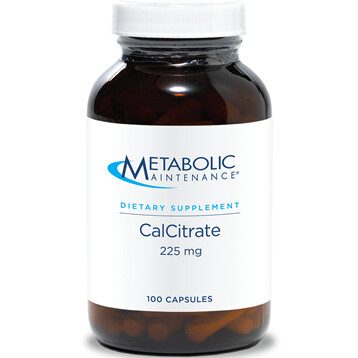 CalCitrate 225 mg 100 Capsules Metabolic Maintenance