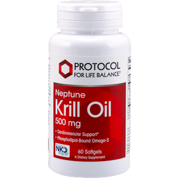 Krill Oil 500 mg Neptune NKO 60 gels Protocol For Life Balance