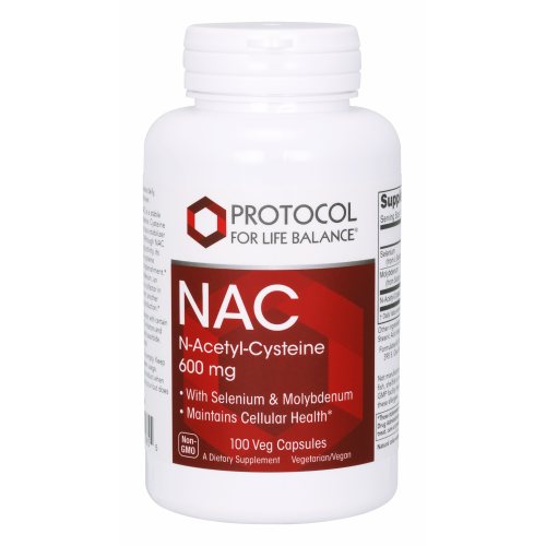 NAC 600 mg 100 Capsules Protocol For Life Balance
