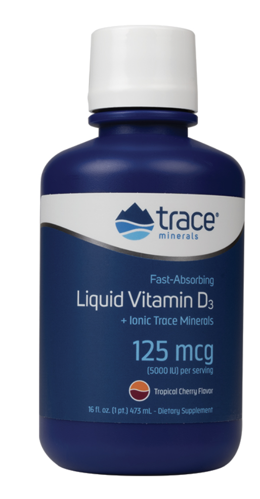 Liquid Vitamin D3 5000 UI 473 ml  Trace Minerals Research