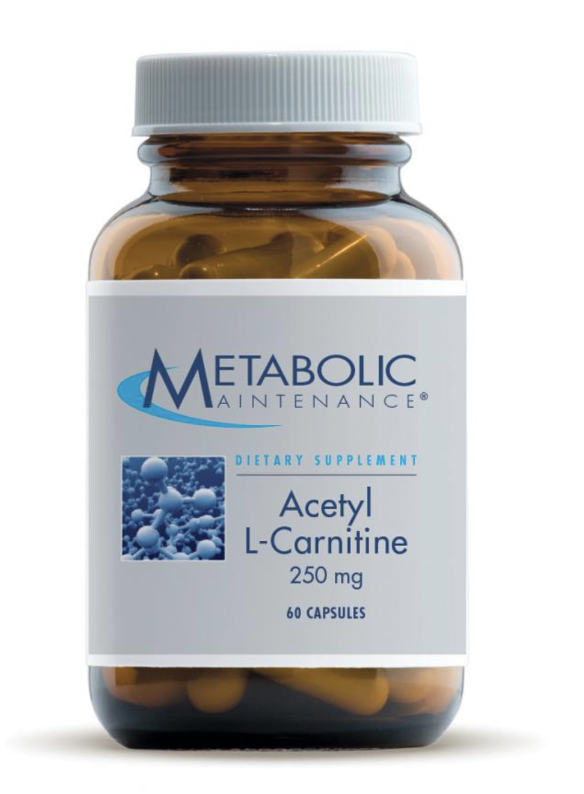 Acetyl L Carnitine 250 mg 60 Capsules Metabolic Maintenance