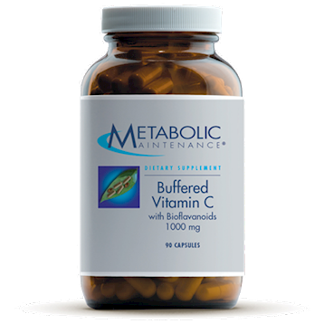 Buffered Vitamin C 100 mg 90 Capsules Metabolic Maintenance