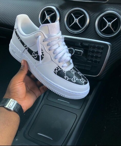 Air Force 1 Low | Gucci print | White | Black