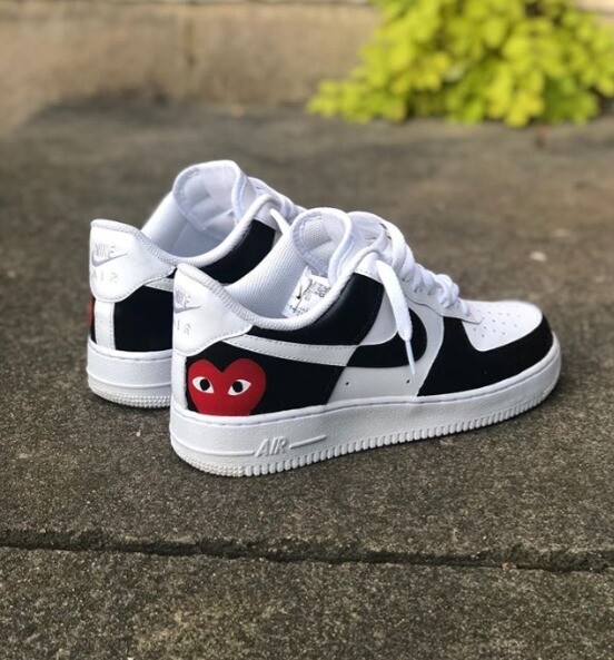Nike Air Force 1 Low | Black | White | Red