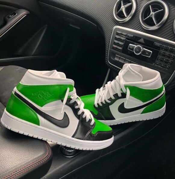 Jordan 1 Mid Trainer | Apple Green | Black