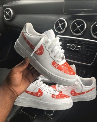 Air Force 1 Low | LV print | White | Orange