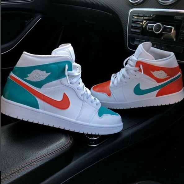 Jordan 1 Mid Trainer | Orange | Turquoise