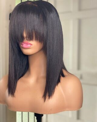 Wig with bangs