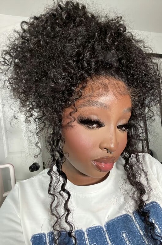 13A Glueless Deep wave ear to ear lace frontal Brazilian wig