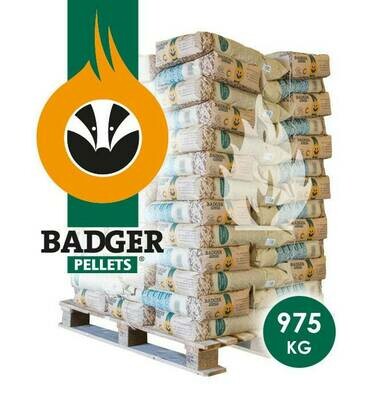Badger houtpellets naaldhout (thuisbezorgd) 65 x 15 KG