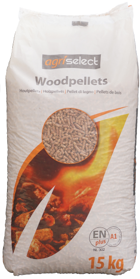 Agriselect mix-bruine houtpellets (65x15kg) Agriselect mix-bruine houtpellets (65x15kg)