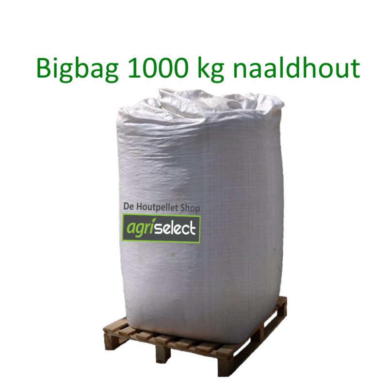 Agriselect Virgin Naaldhout big bag (thuisbezorgd) 1000 KG Agriselect Virgin Naaldhout big bag (thuisbezorgd) 1000 KG