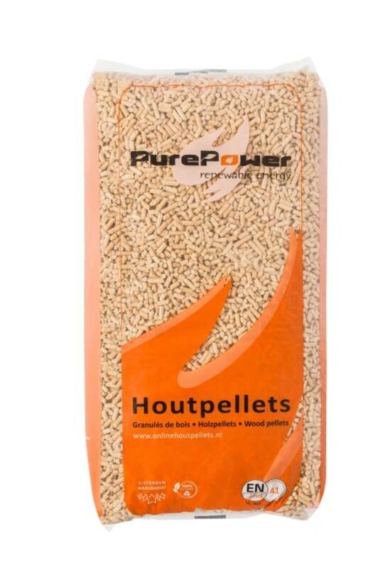 Pure Power houtpellets naaldhout 5 sterren (66x15kg) Pure Power houtpellets naaldhout 5 sterren (66x15kg)