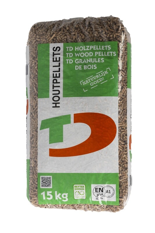 Ten Damme houtpellets mix-bruin (66x15kg) Ten Damme houtpellets mix-bruin (66x15kg)