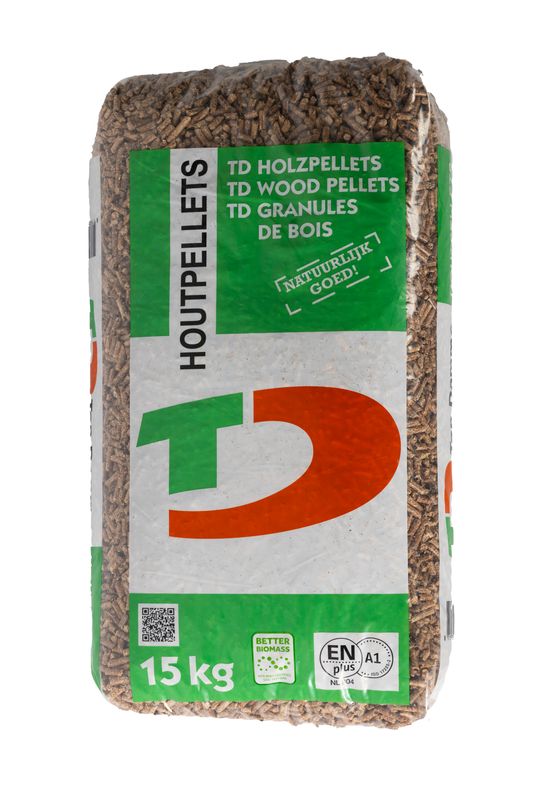 Ten Damme houtpellets mix-bruin (66x15kg) Ten Damme houtpellets mix-bruin (66x15kg)