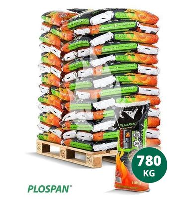 Plospan houtpellets mix-bruin (78x10kg)