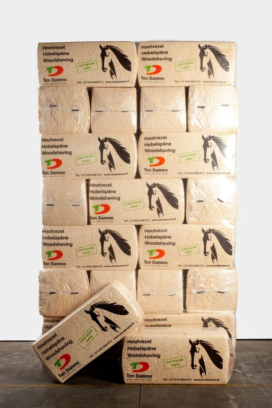 Ten Damme houtvezel pallet 54 x 20kg