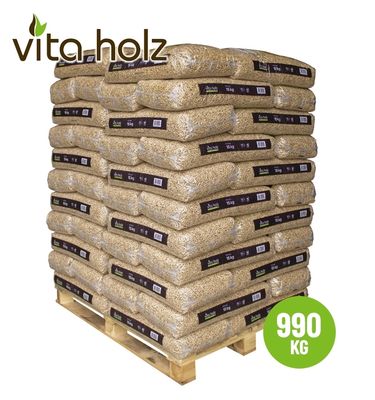 Vita Holz houtpellets (66x15kg) Vita Holz houtpellets (66x15kg)