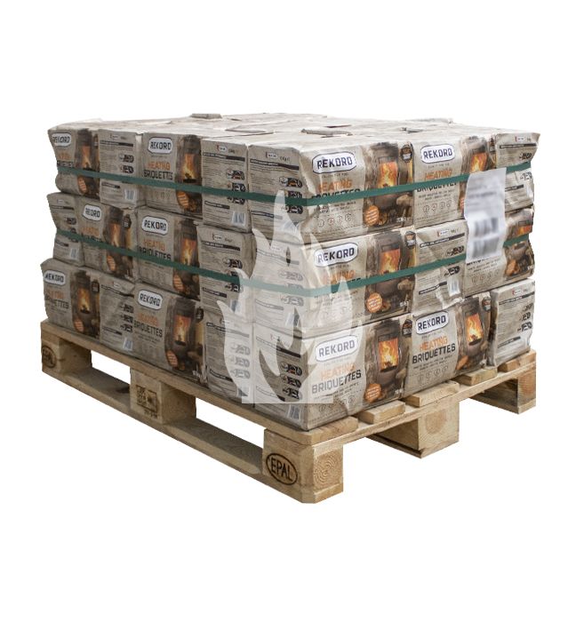 Bruinkoolbriketten halve pallet (45x10kg) Bruinkoolbriketten halve pallet (45x10kg)