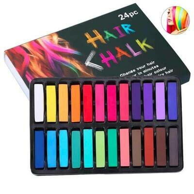 24 Colour Hair Chalk