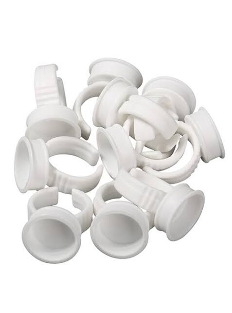 100 Piece Disposable Lash Glue/Pigment Rings