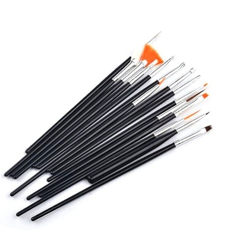 15 Piece Nail Art Brush Set