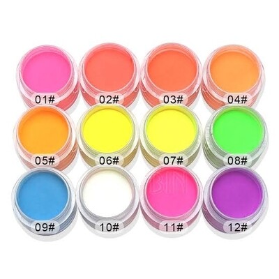 Neon Colour 2-in-1 Acrylic and Dipping Powder - 10g
