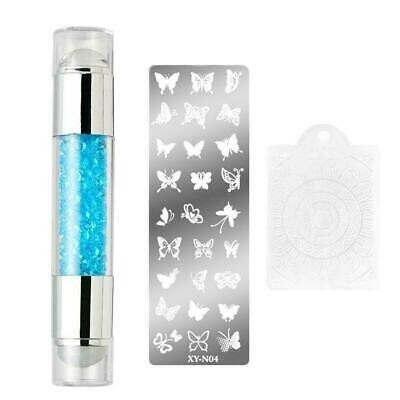 Silicone Nail Art Stamping Kit - 3 piece